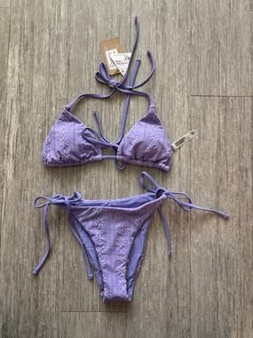 Berlook Purple Floral Bikini NWT